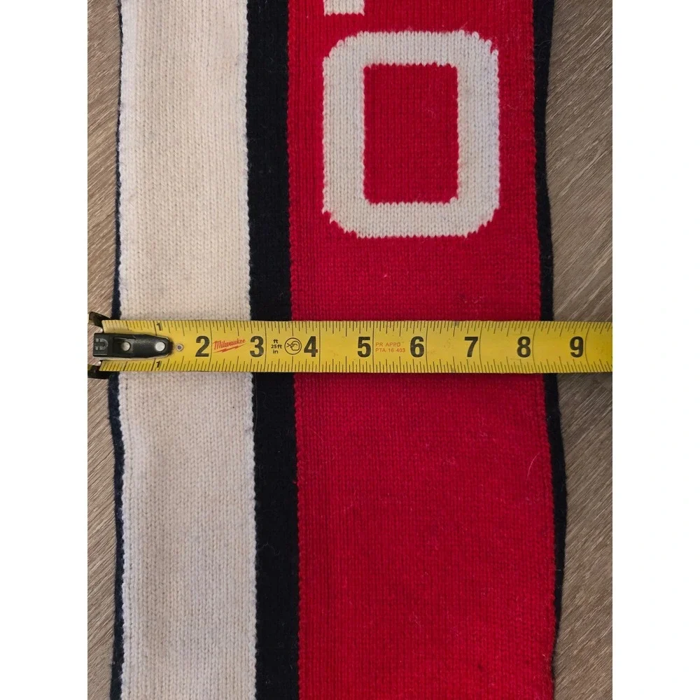 Polo Ralph Lauren Ski 67 Knit Scarf Red White Navy Blue Colorblock‎ Swiss Cross